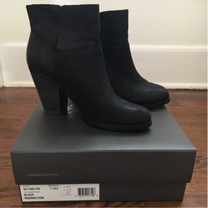 Vince Camuto Black Helyn Booties, 7.5 M